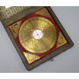 A cased Chinese compass