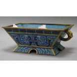 A cloisonne censer length 32cm