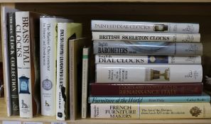 A quantity of reference books relating to furniture, clocks, barometers, etc.