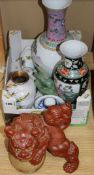 A mixed oriental ceramics