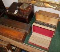 A large quantity of lantern slides and stereoscopic slides