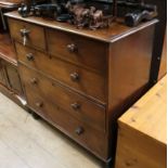 An early Victorian chest of drawers W.107cm