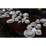 A quantity of Royal Doulton 'Yorktown' pattern tableware, comprising: eight dinner plates, six