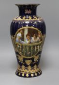 A Royal Limoges porcelain vase height 35.5cm