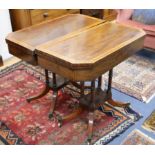 A pair of Georgian card tables W.86cm