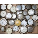 Sixty nine assorted pocket, fob and wrist watches, including mainly silver.