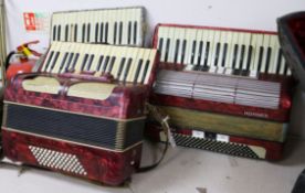 Three piano accordians