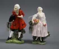 Two Royal Doulton figures, Masquerade HN600 and Masquerade HN599