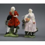 Two Royal Doulton figures, Masquerade HN600 and Masquerade HN599