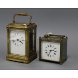 Two carriage clocks