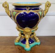 A Minton two handled jardiniere, height 44cm