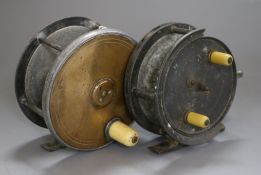 J Bernard & Son Makers 4 inch fishing reel and another