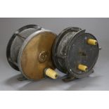 J Bernard & Son Makers 4 inch fishing reel and another