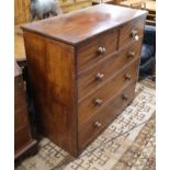 A Victorian mahogany chest of drawers W.105cm