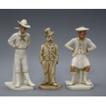 Three Royal Worcester figures: A Scotsman, Cowboy and Vagabond tallest 17cm