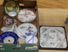 A Chinese supper set and mixed ceramics