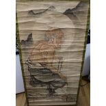 A Japanese scroll painting