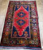 A Turkish rug 150 x 91cm