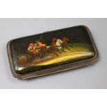 A Russian 'troika scene' spectacle case, c.1900