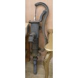 A Victorian cast iron garden pump H.122cm