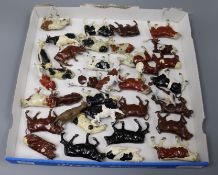 A collection of Britains cows