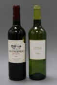 Three bottles of Chateau du Cocurneau and three bottles of Cotes de Gascogne