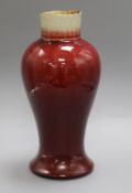 A Chinese Langyao baluster vase, 18th century height 34cm