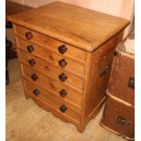 A dummy drawer blanket box W.72cm