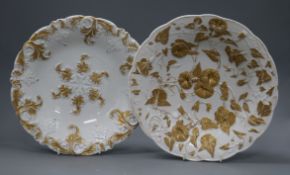 Two Meissen dishes largest diameter 28cm