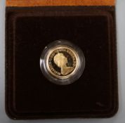 A UK gold proof full sovereign, 1981, cased.