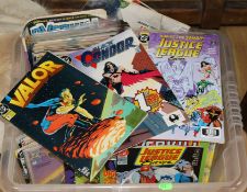 A box of Super-hero comics