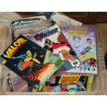 A box of Super-hero comics