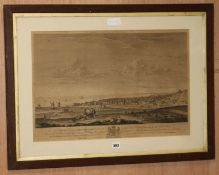 Canot after James Lambert, engraving, A perspective view of Brighthelmston, 41 x 62cm
