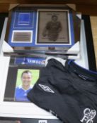 John Terry, Chelsea and England footballer signed replica Chelsea away shirt and five signed