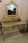 An Italian gilt dressing table W.140cm