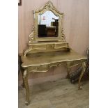 An Italian gilt dressing table W.140cm