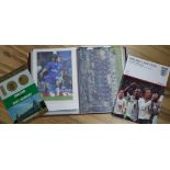 Two albums of signed photos of footballers, English Premiership etcThe vendor Callum Saunders