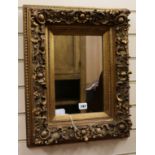 A 19th century gilt framed mirror W.42cm