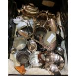 A quantity of silver plated items