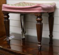 A Regency dressing stool W.50cm