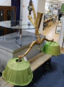 A billiard table lamp W160cm