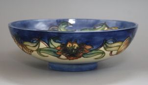 A Moorcroft Orchid pattern bowl