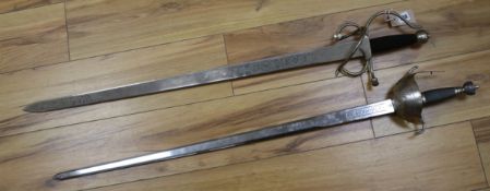 Two replica swords
