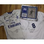 Frank Lampard, Chelsea and England footballer signed Chelsea away shirt, a similar signed replica