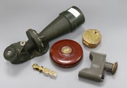 A military lens, another, a compass rule, etc.