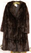 A brown mink coat