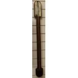 A 19th century stick barometer H.93cm