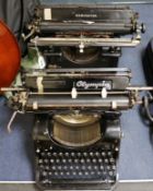 Two typewriters, Remington and Olympia Mod 8
