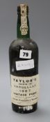 A bottle of Taylor's vintage port 1967