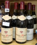 Seven bottles of Chassagne-Montrachet 1985